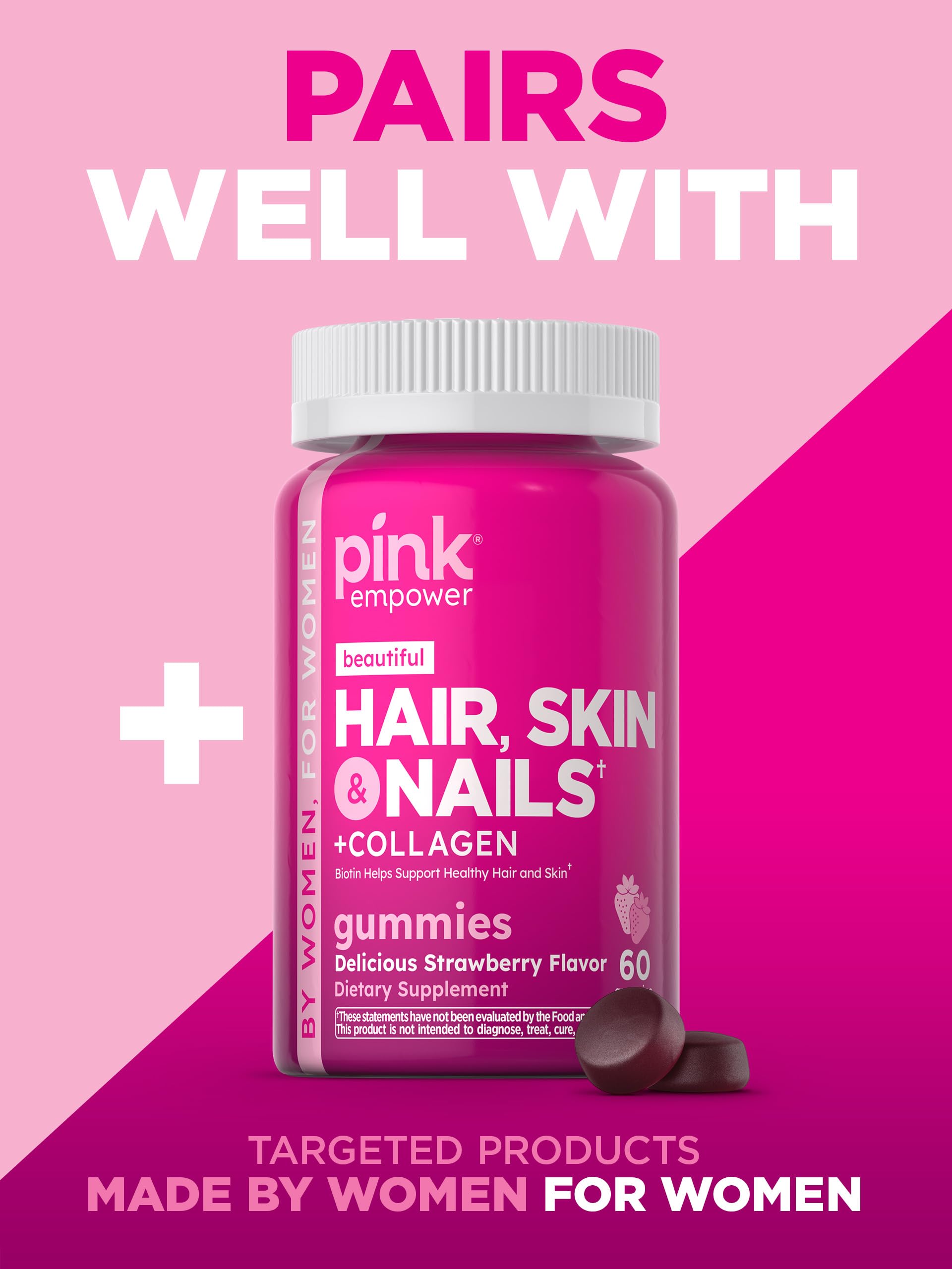 Foto 8 pulgar | Gomitas Multivitamínicas Pink Para Mujeres Con Colágeno Y Biotina - Venta Internacional.