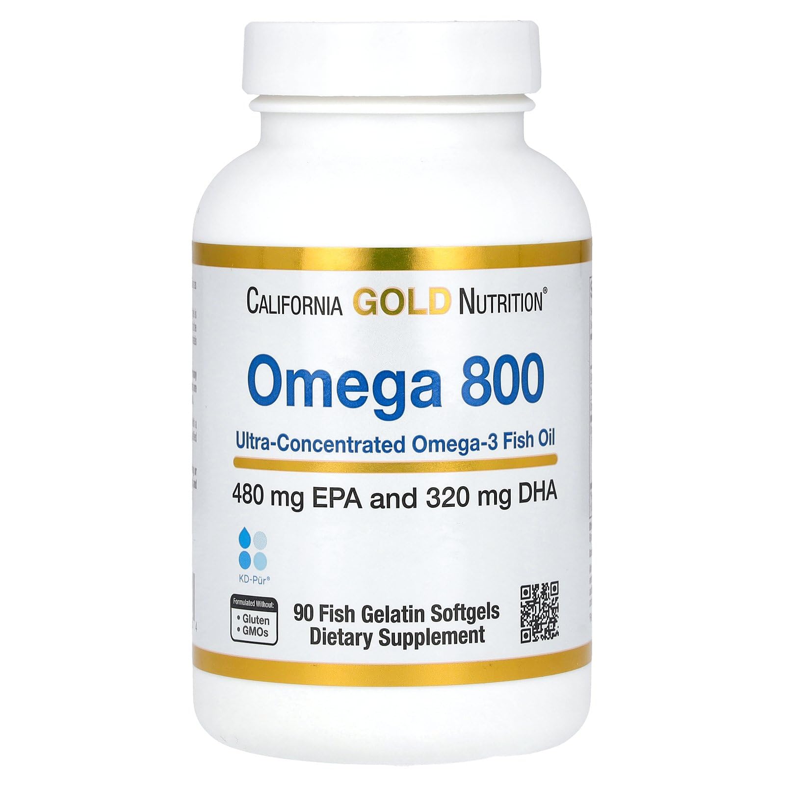 Foto 2 pulgar | Suplemento De Aceite De Pescado Omega 800 De California Gold Nutrition 90 Cápsulas Blandas - Venta Internacional.