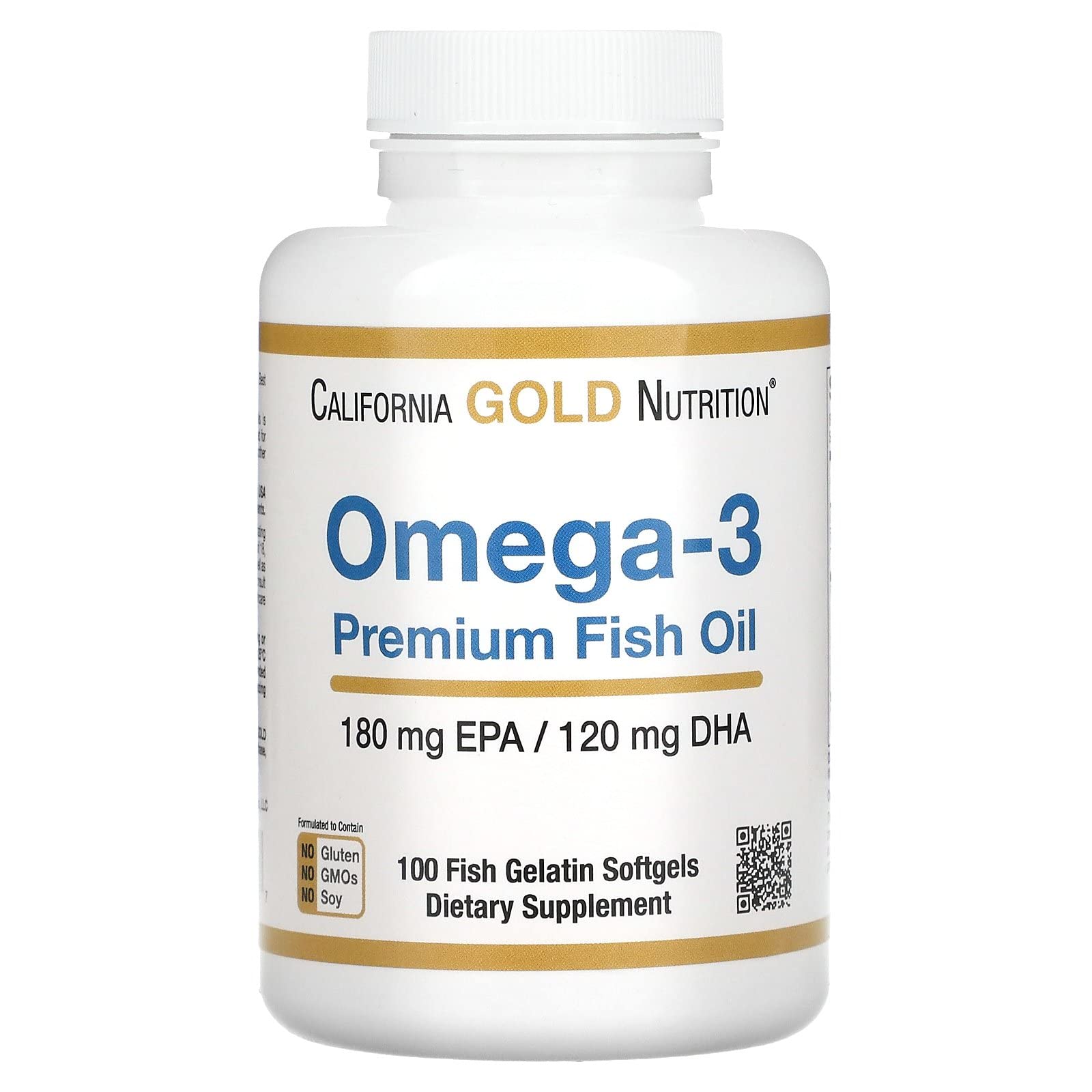 Foto 2 pulgar | Suplemento De Aceite De Pescado Omega-3 De California Gold Nutrition, 100 Cápsulas Blandas - Venta Internacional.