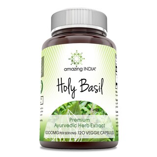 Foto 1 | Suplemento Amazing India Holy Basil Extract 500 Mg 120 Cápsulas - Venta Internacional.