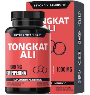 Foto 1 | Suplemento Alimenticio Tongkat Ali 1000 Mg Con Extracto De Piperina Al 95% Beyond Vitamins 60 Cápsulas