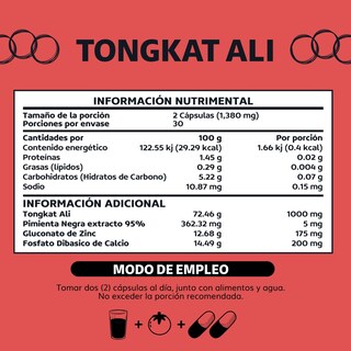 Foto 6 | Suplemento Alimenticio Tongkat Ali 1000 Mg Con Extracto De Piperina Al 95% Beyond Vitamins 60 Cápsulas