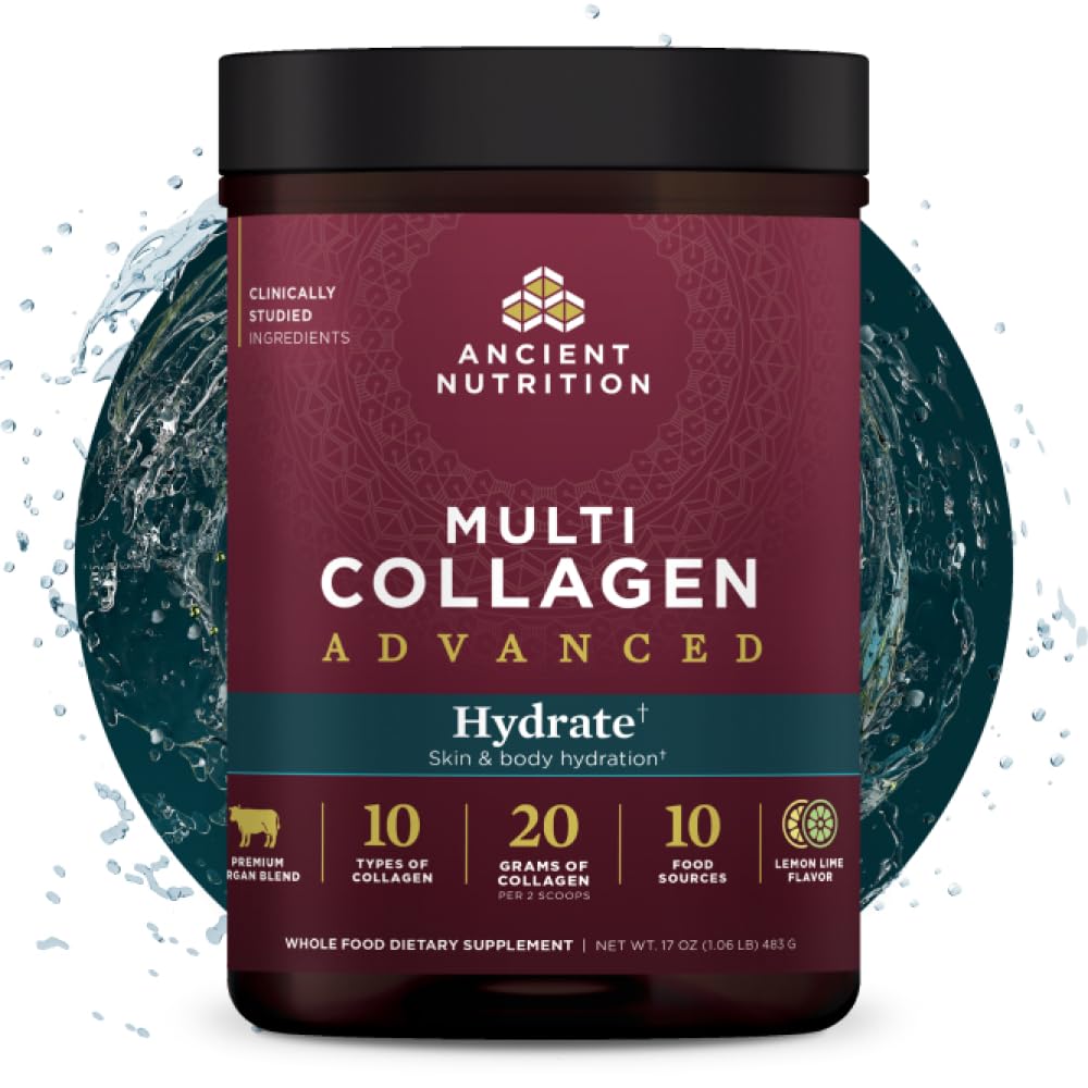 Foto 2 pulgar | Proteína De Colágeno En Polvo Ancient Nutrition Hydrate 30 Porciones - Venta Internacional.