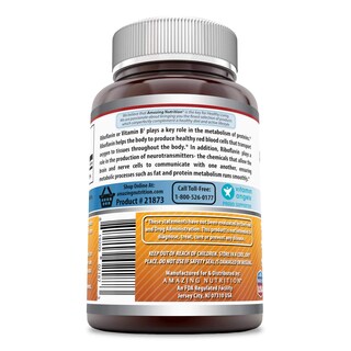 Foto 2 | Suplemento Amazing Formulas, Riboflavina, 400 Mg, 240 Cápsulas - Venta Internacional.