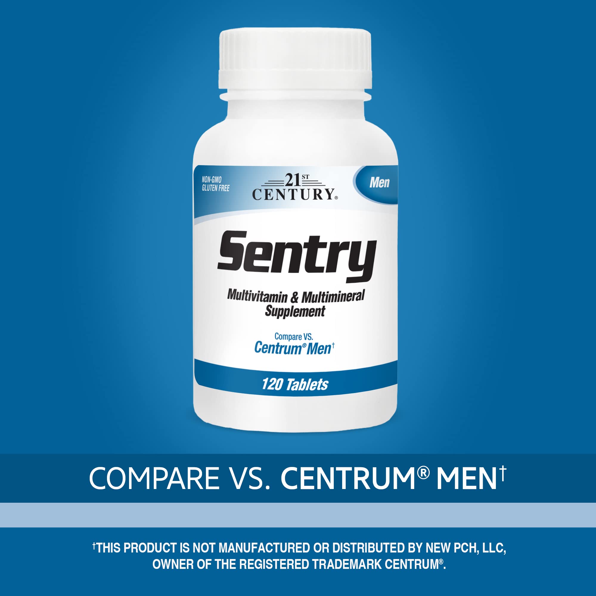 Foto 3 pulgar | Multivitamínico 21st Century Sentry Men 120 Comprimidos - Venta Internacional.