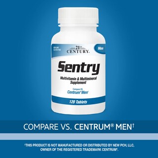 Foto 2 | Multivitamínico 21st Century Sentry Men 120 Comprimidos - Venta Internacional.