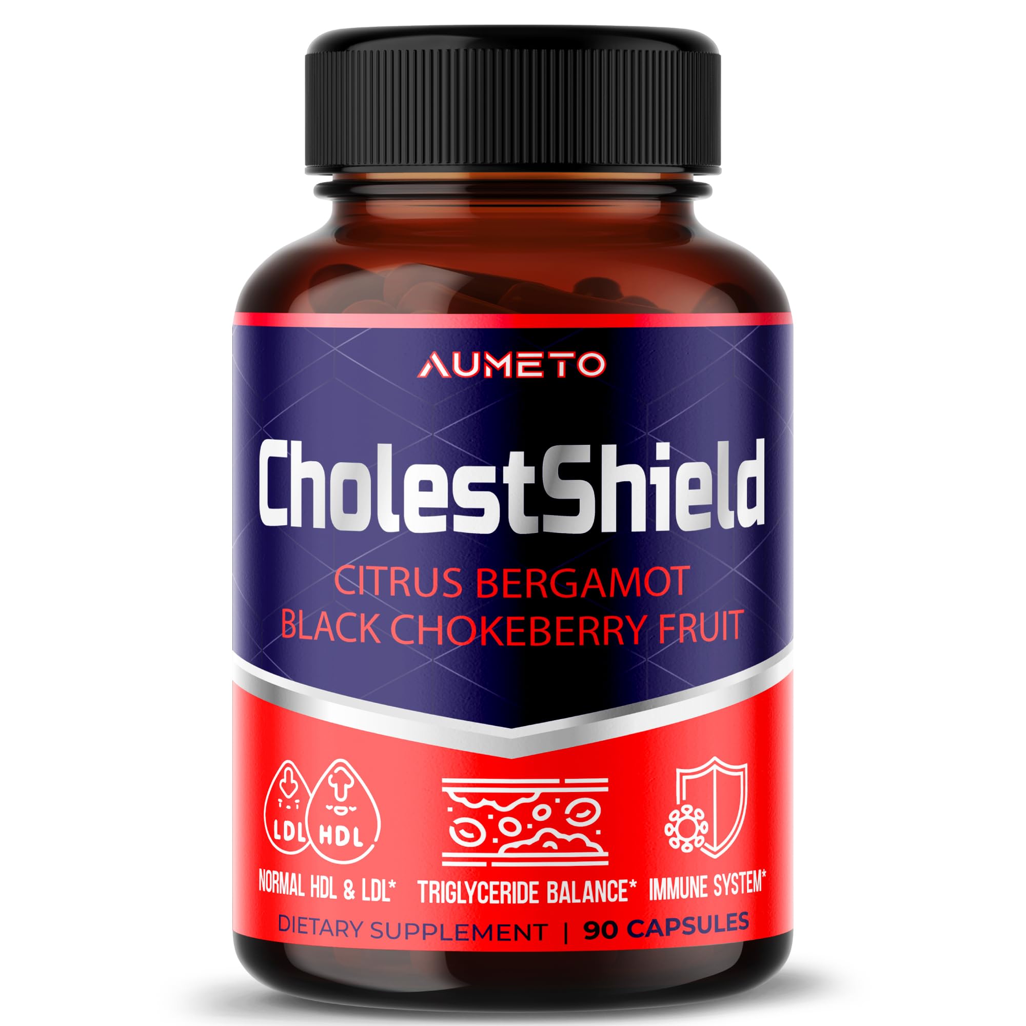 Foto 1 | Suplemento Aumeto Cholestshield Con Bergamota Cítrica 90 Cápsulas - Venta Internacional.