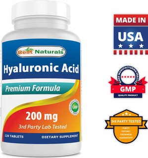 Foto 6 | Suplemento De Ácido Hialurónico Best Naturals 200 Mg 120 Comprimidos - Venta Internacional.