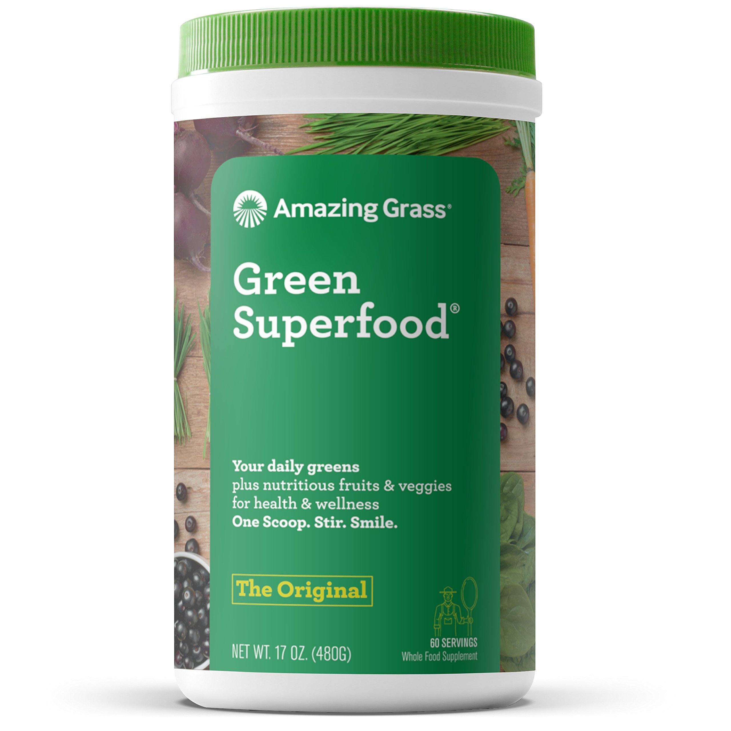 Foto 2 pulgar | Suplemento Amazing Grass Greens Blend Superfood, 480 G - Venta Internacional.