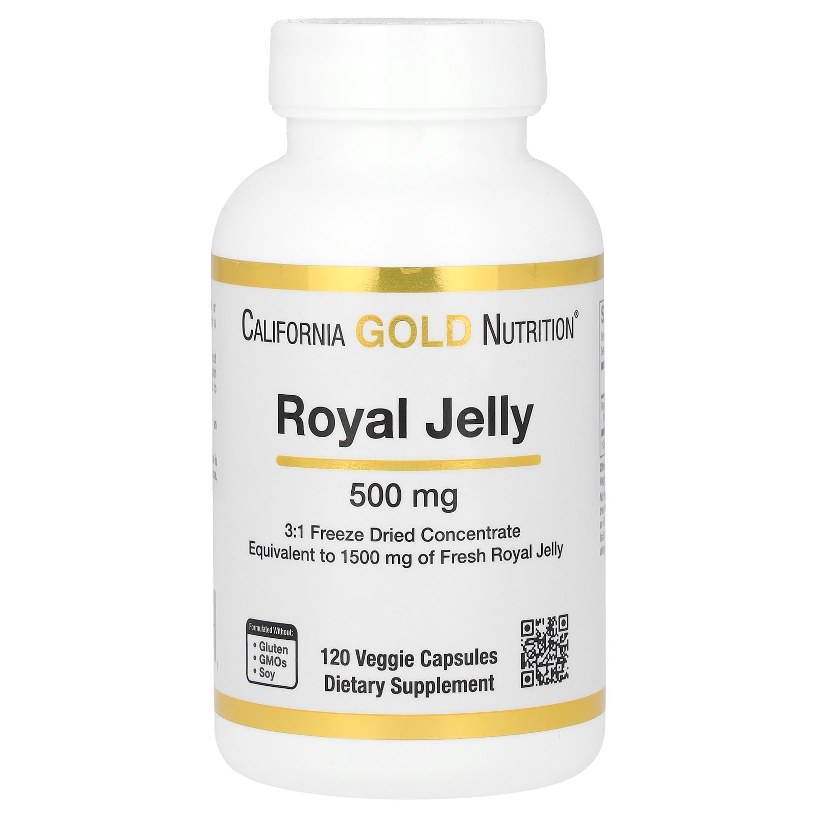 Foto 2 pulgar | Suplemento De Jalea Real De California Gold Nutrition, 500 Mg - Venta Internacional.