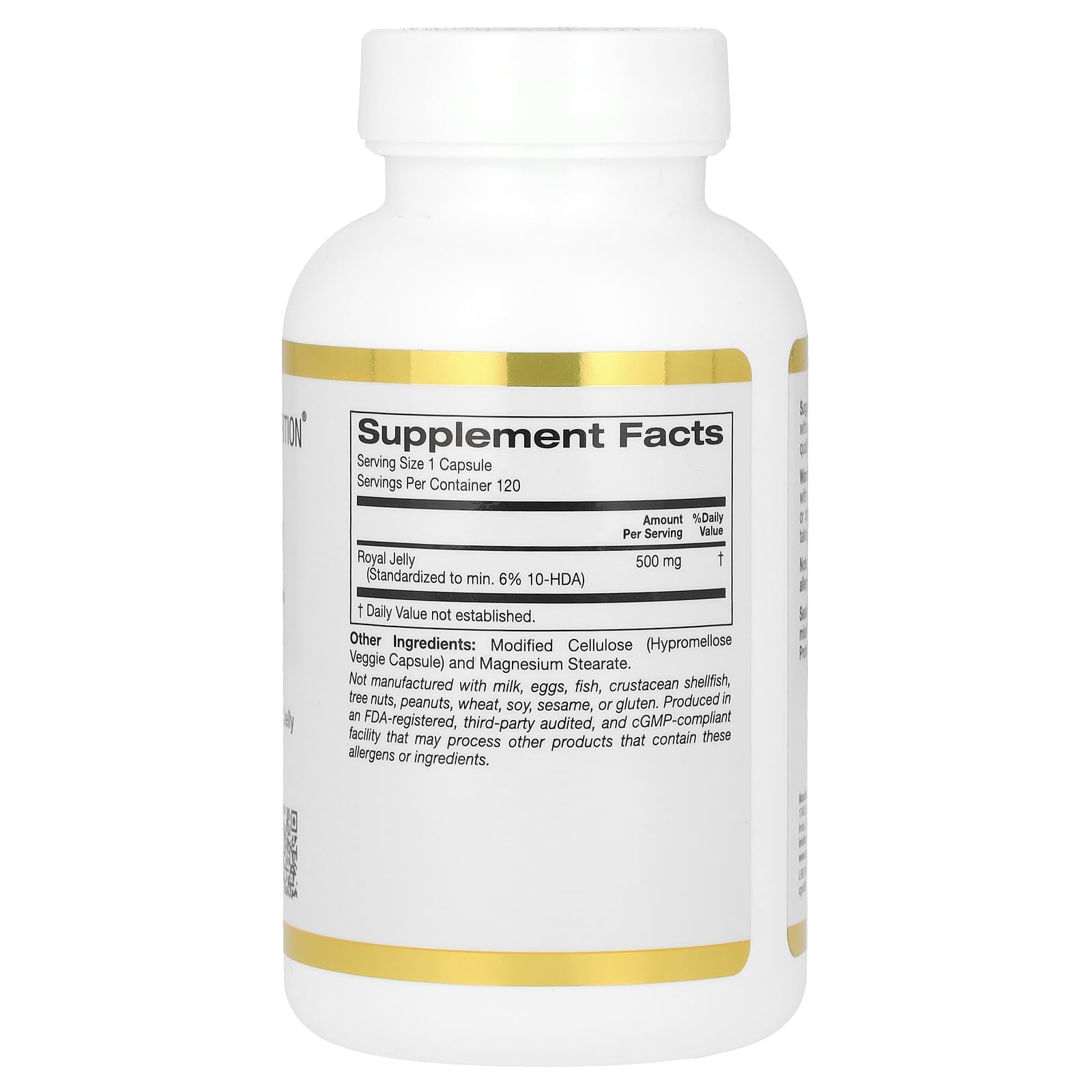 Foto 3 pulgar | Suplemento De Jalea Real De California Gold Nutrition, 500 Mg - Venta Internacional.