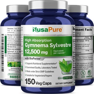 Foto 4 | Suplemento Nusapure Gymnema Sylvestre 12500 Mg 150 Cápsulas Veganas - Venta Internacional.