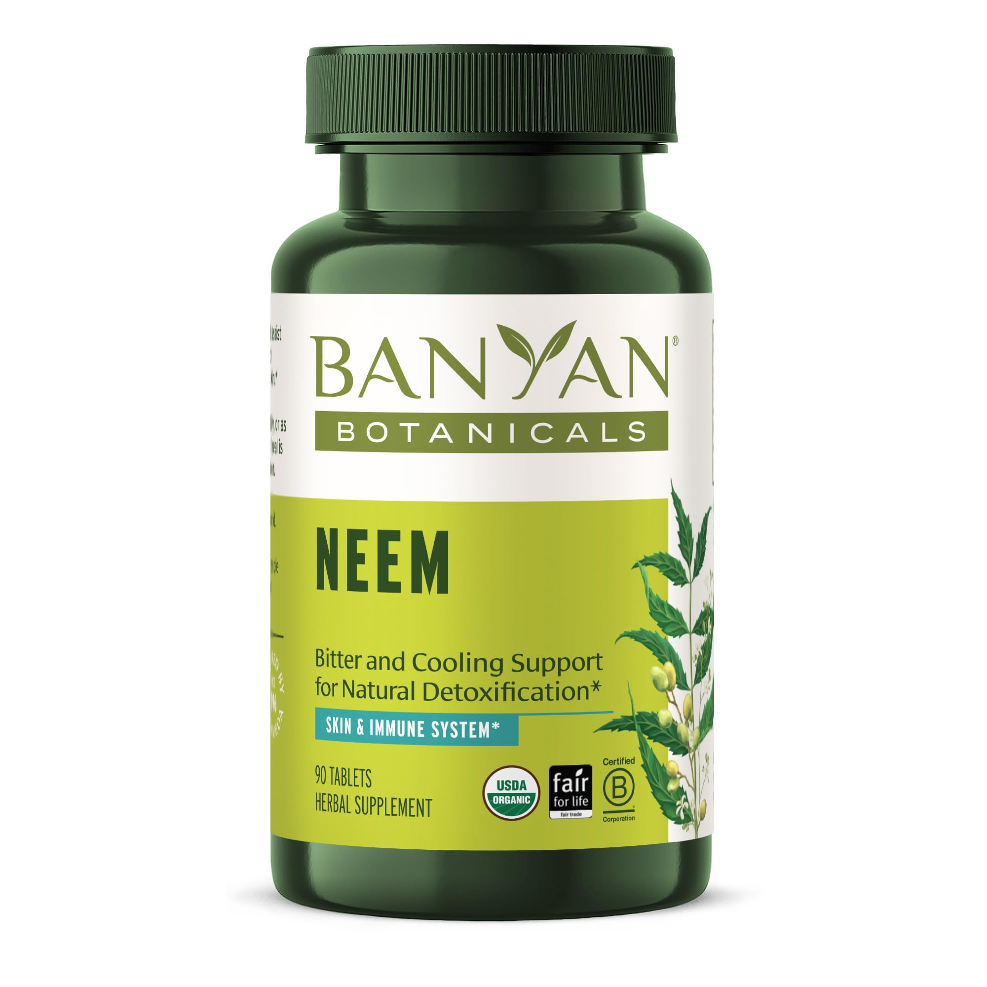 Foto 2 pulgar | Suplemento: Tabletas De Neem De Banyan Botanicals, 90 Tabletas - Venta Internacional.