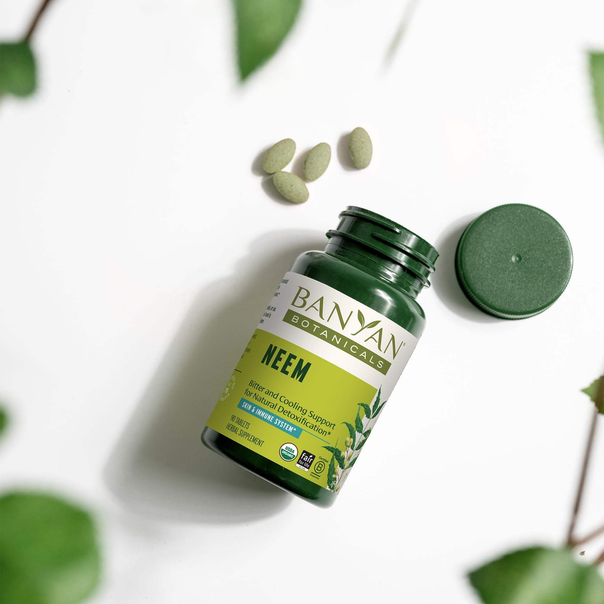 Foto 4 pulgar | Suplemento: Tabletas De Neem De Banyan Botanicals, 90 Tabletas - Venta Internacional.
