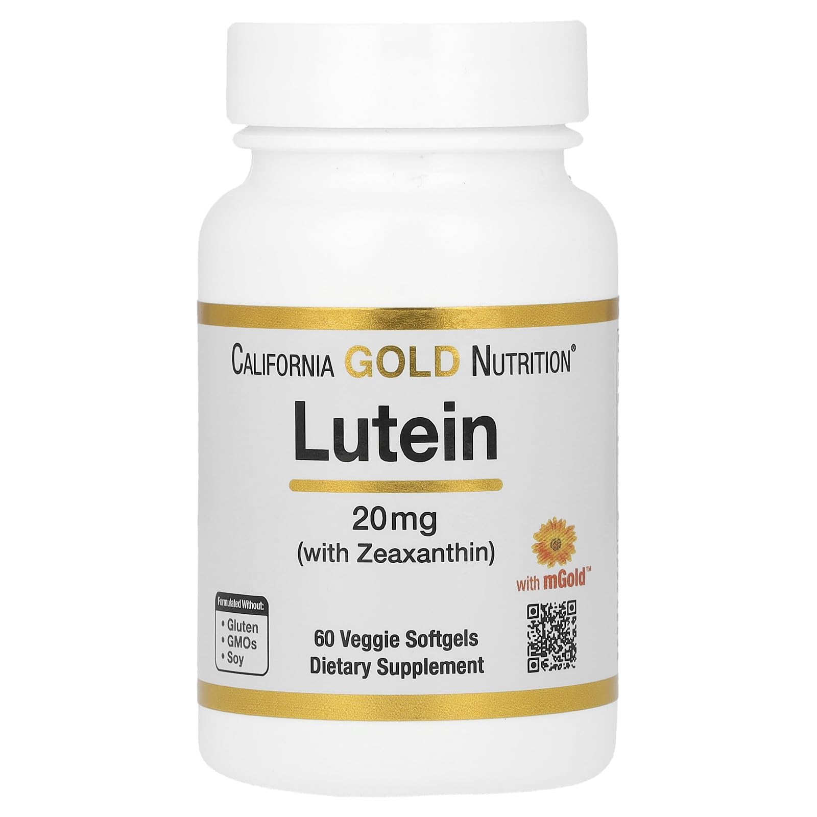 Foto 2 pulgar | Suplemento De Luteína De California Gold Nutrition Con Zeaxantina 20 Mg - Venta Internacional.