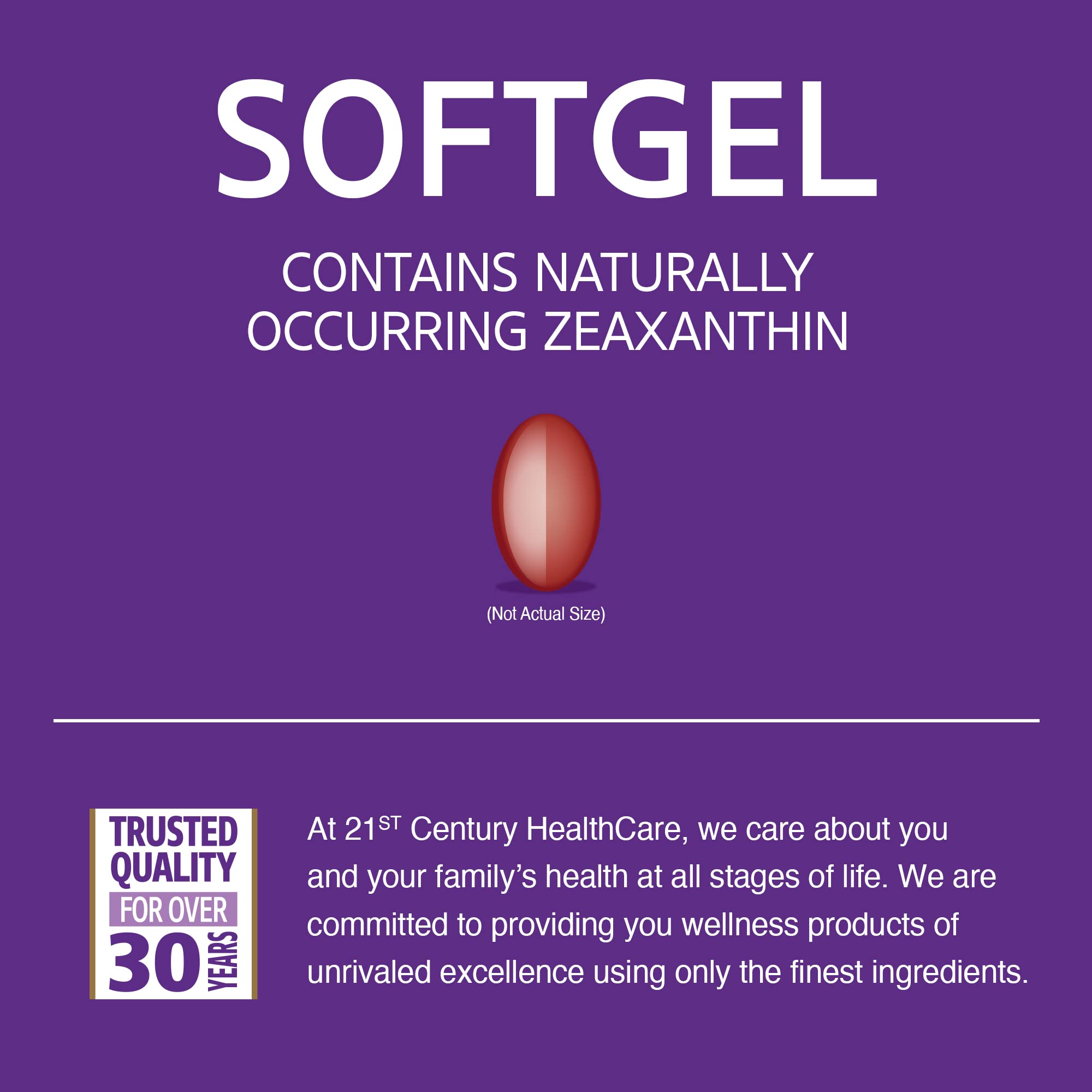 Foto 4 pulgar | Complemente Las Cápsulas Blandas De 20 Mg De Luteína Del Siglo Xxi Para La Salud Ocular - Venta Internacional.