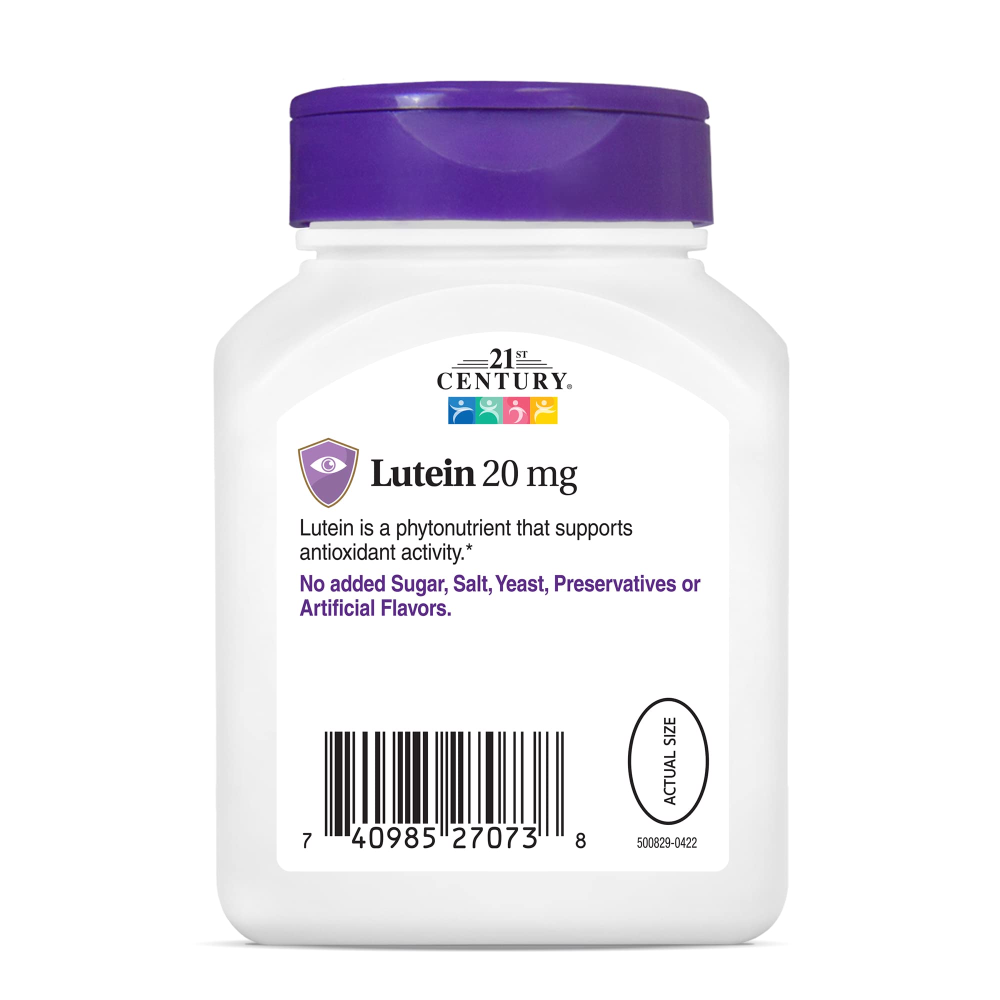 Foto 8 pulgar | Complemente Las Cápsulas Blandas De 20 Mg De Luteína Del Siglo Xxi Para La Salud Ocular - Venta Internacional.