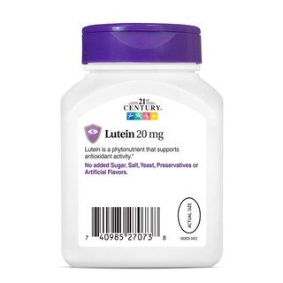 Foto 7 | Complemente Las Cápsulas Blandas De 20 Mg De Luteína Del Siglo Xxi Para La Salud Ocular - Venta Internacional.
