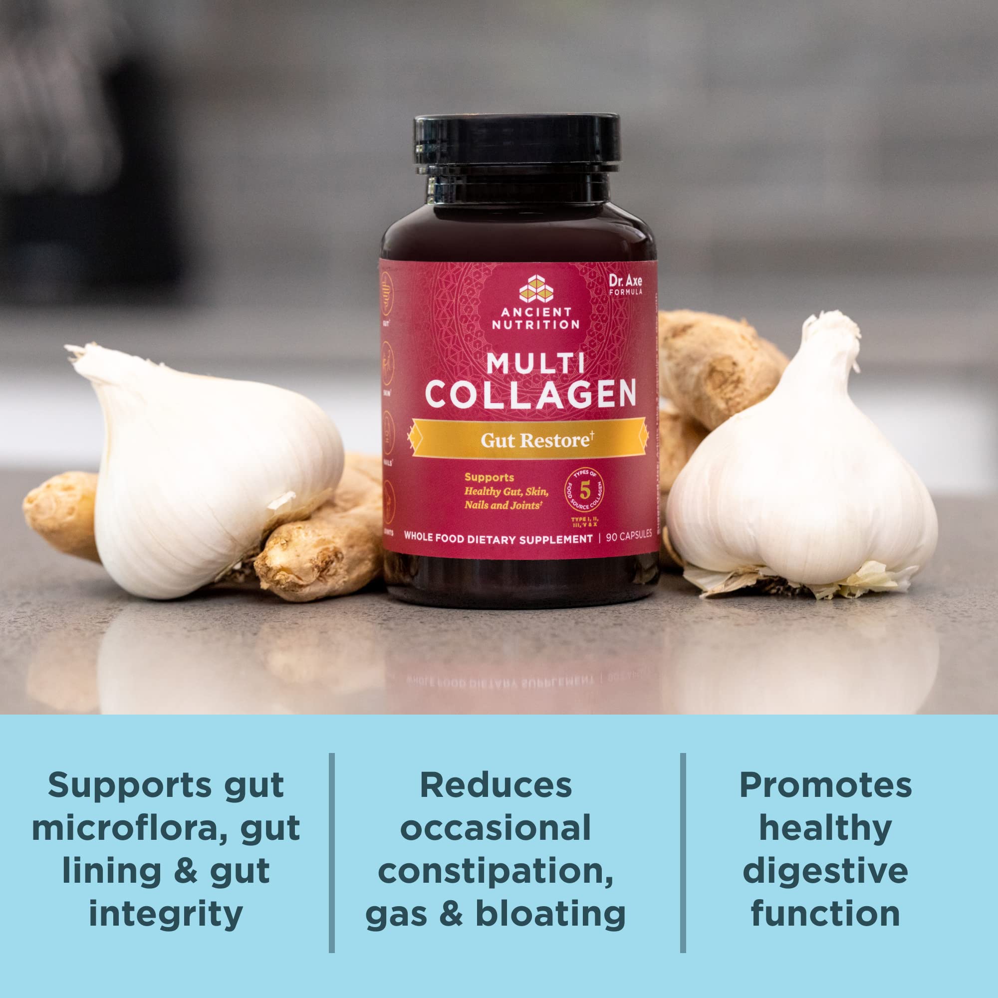Foto 4 | Píldoras De Colágeno Ancient Nutrition Multi Gut Restore, 90 Unidades - Venta Internacional.