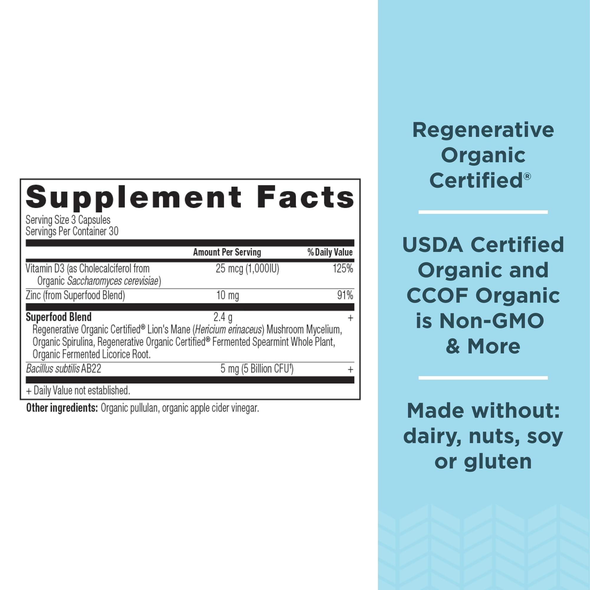 Foto 2 | Suplemento Orgánico Regenerativo Ancient Nutrition Para Intestino Permeable 90 - Venta Internacional.