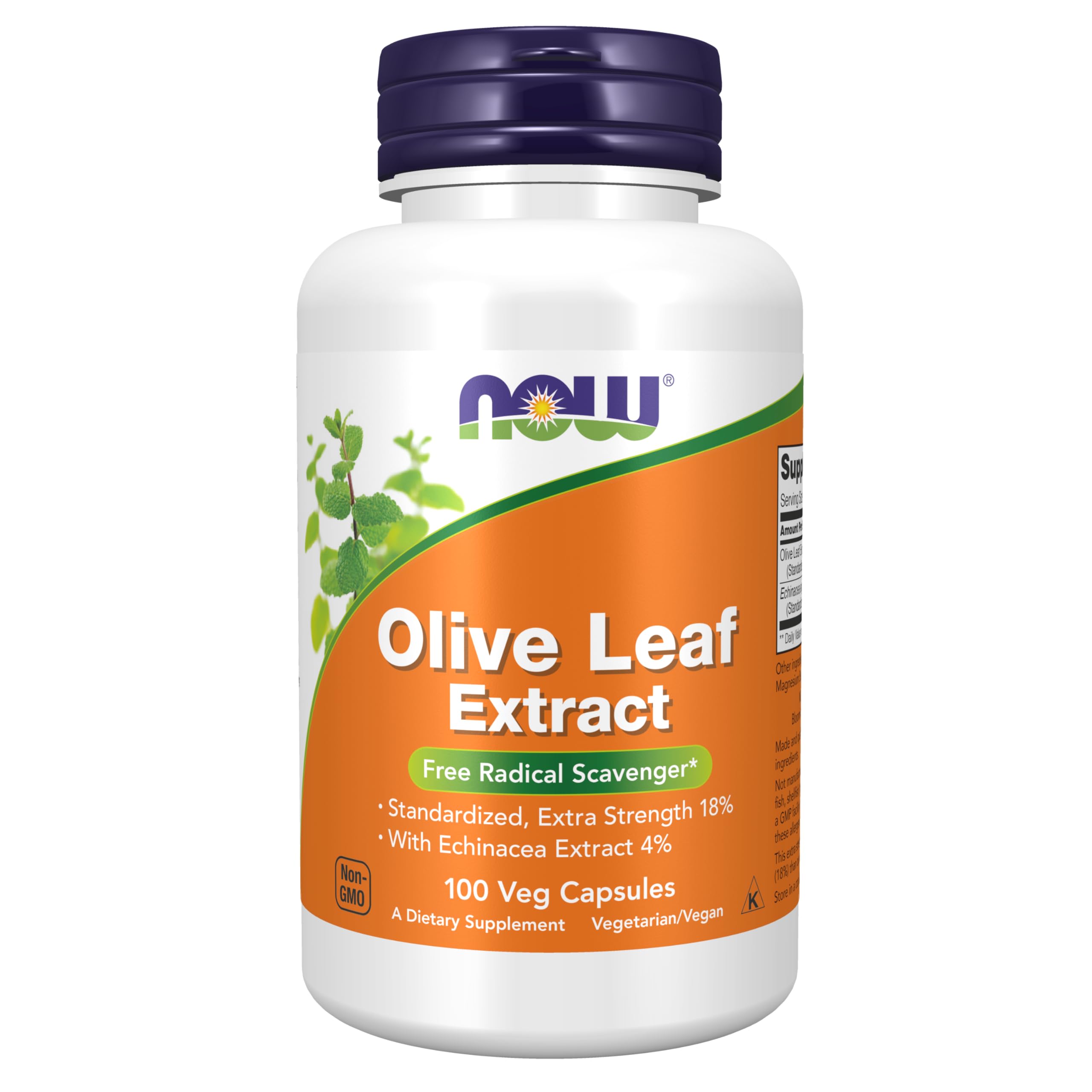 Foto 1 | Suplementos Now Foods Extracto De Hoja De Olivo Con Equinácea 100 Cápsulas - Venta Internacional.