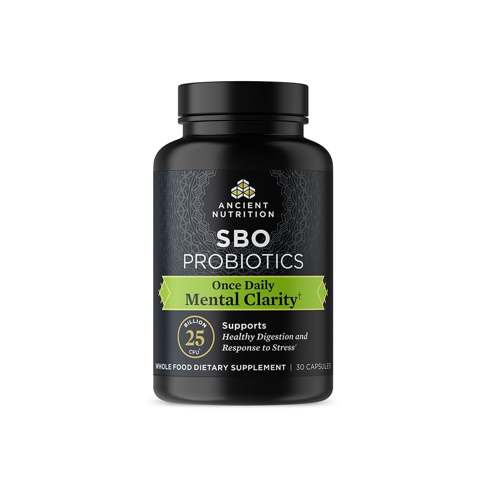 Foto 2 pulgar | Probióticos Ancient Nutrition Mental Clarity, 30 Comprimidos, 25 000 Millones De Cfu - Venta Internacional.