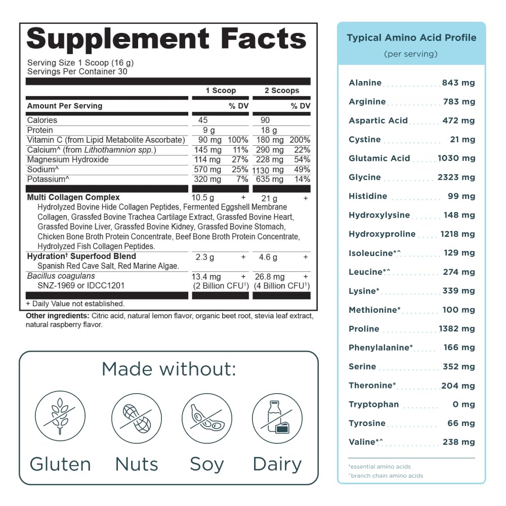 Foto 7 pulgar | Proteína De Colágeno En Polvo Ancient Nutrition Hydrate 30 Porciones - Venta Internacional.