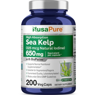 Foto 1 | Suplemento Nusapure Sea Kelp Yodo 325 Mcg 200 Cápsulas - Venta Internacional.