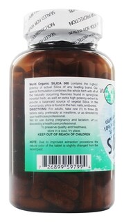 Foto 4 | Suplemento World Organics Silica, Tabletas De 500 Mg, 200 - Venta Internacional.