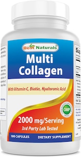 Foto 1 | Suplemento Best Naturals Multi Collagen 2000 Mg Con Biotina 60 Cápsulas - Venta Internacional.