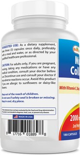 Foto 4 | Suplemento Best Naturals Multi Collagen 2000 Mg Con Biotina 60 Cápsulas - Venta Internacional.