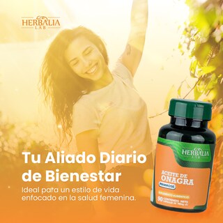 Foto 6 | Herbalia Lab Aceite De Onagra Primrose 1000 Mg