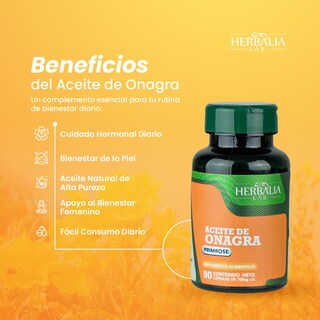Foto 8 | Herbalia Lab Aceite De Onagra Primrose 1000 Mg