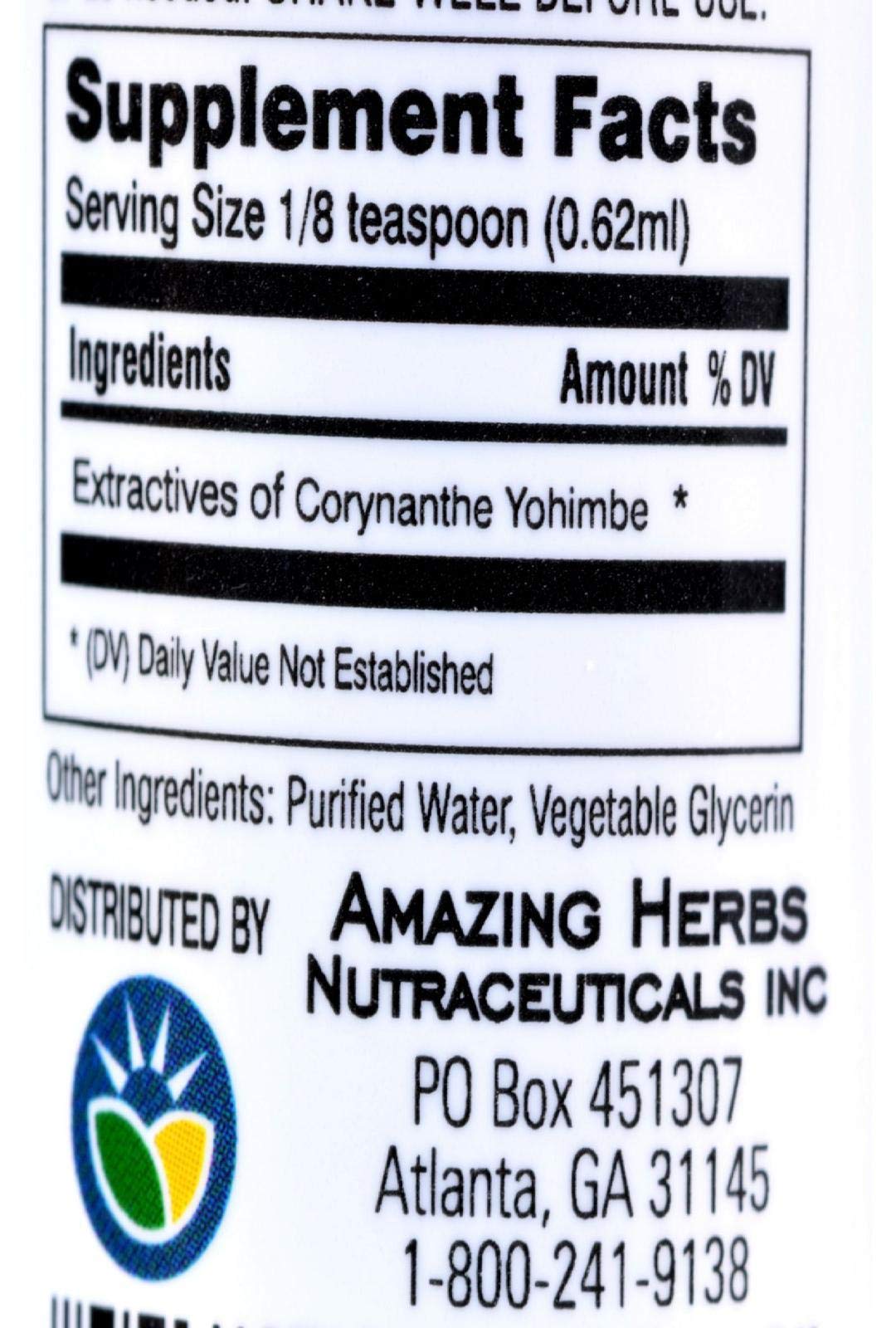 Foto 3 | Suplemento Amazing Herbs Yogimbe Express 30 Ml (paquete De 1) - Venta Internacional.