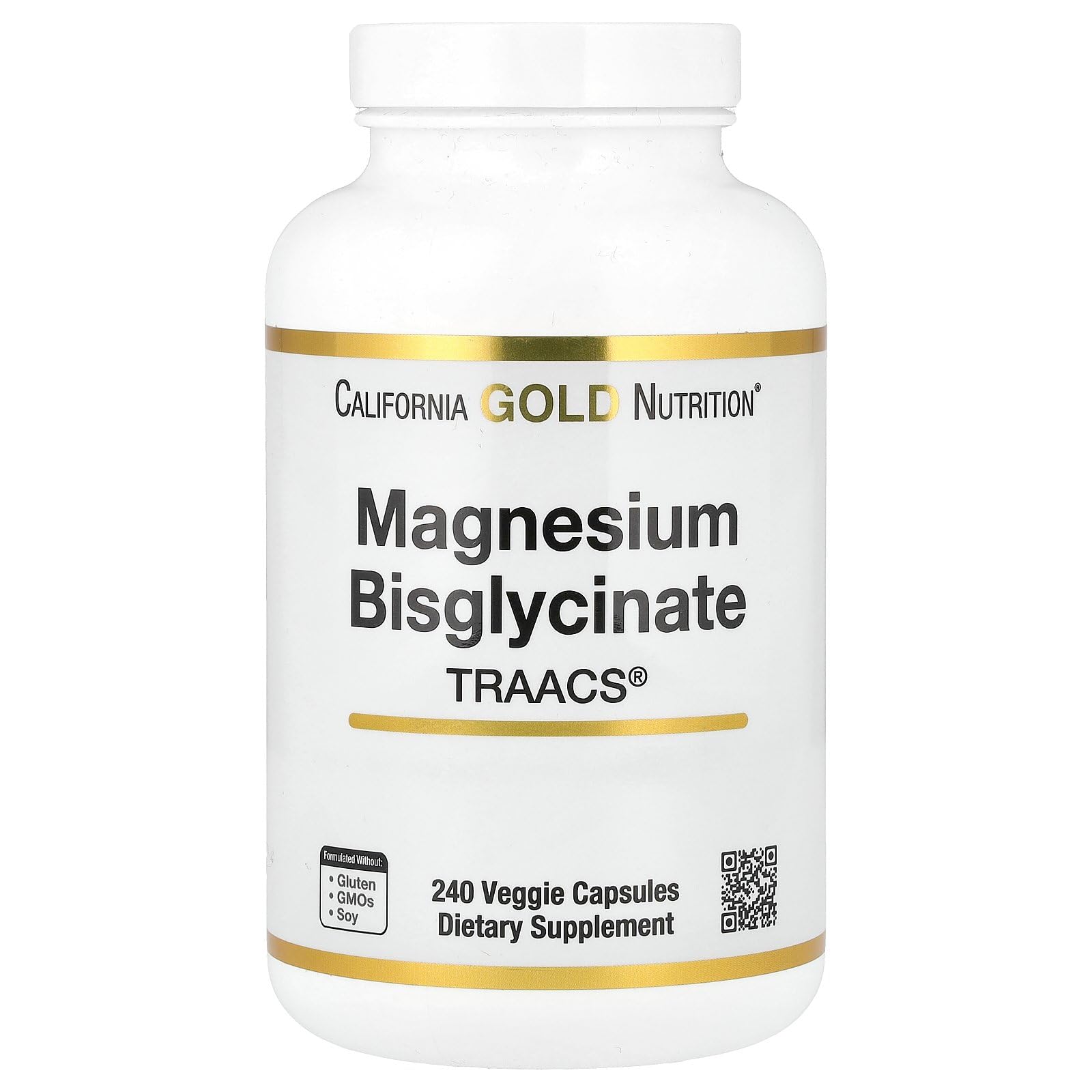 Foto 2 pulgar | Suplemento De Bisglicinato De Magnesio De California Gold Nutrition 240 Cápsulas - Venta Internacional.