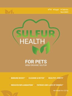 Foto 1 | Suplemento Sulfur Health Pet Msm 99.9% Orgánico Puro, 30 Ml - Venta Internacional.