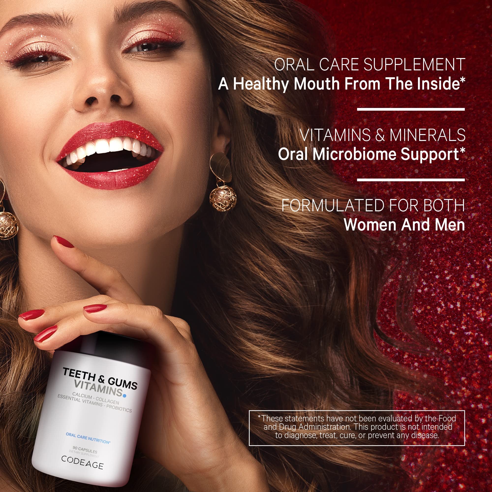 Foto 4 | Suplemento Codeage Para Dientes Y Encías Con Vitaminas Y Probióticos Orales - Venta Internacional.