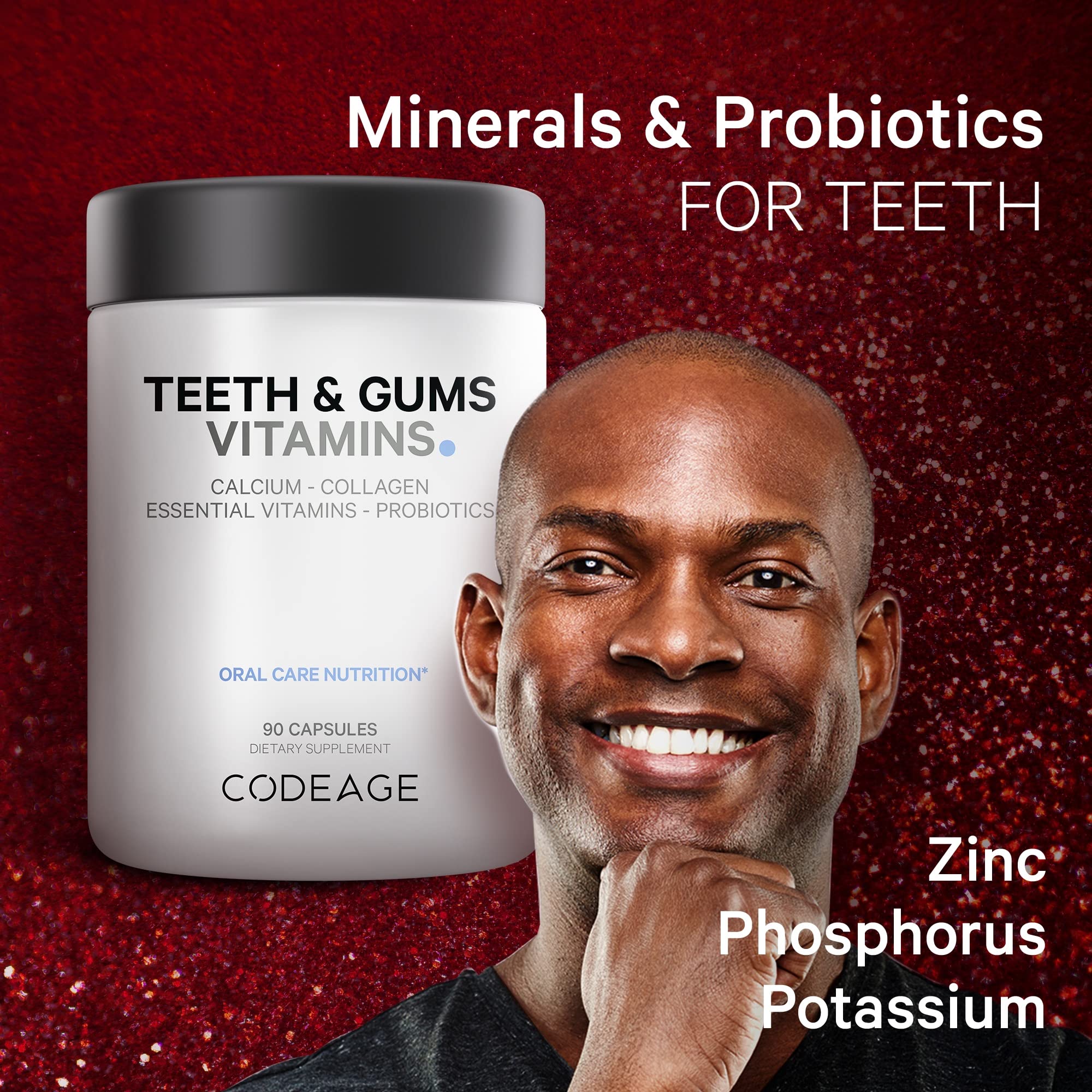 Foto 7 pulgar | Suplemento Codeage Para Dientes Y Encías Con Vitaminas Y Probióticos Orales - Venta Internacional.