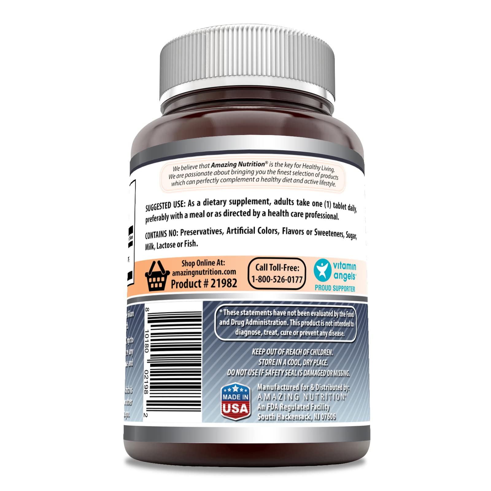 Foto 3 pulgar | Suplemento Amazing Formulas, Selenio, 200 Mcg, 240 Tabletas - Venta Internacional.