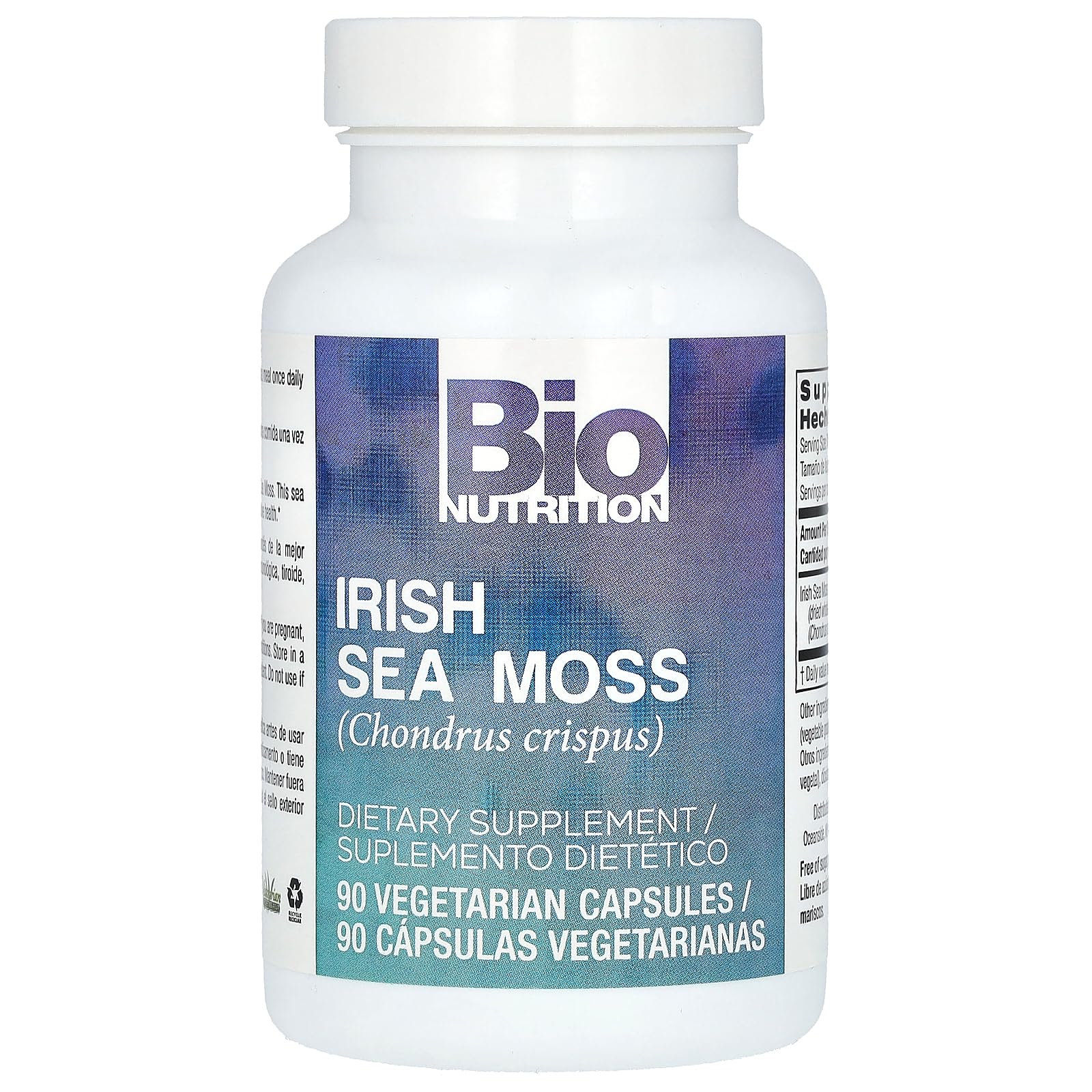 Foto 4 pulgar | Suplemento Bio Nutrition Irish Sea Moss 90 Cápsulas - Venta Internacional.