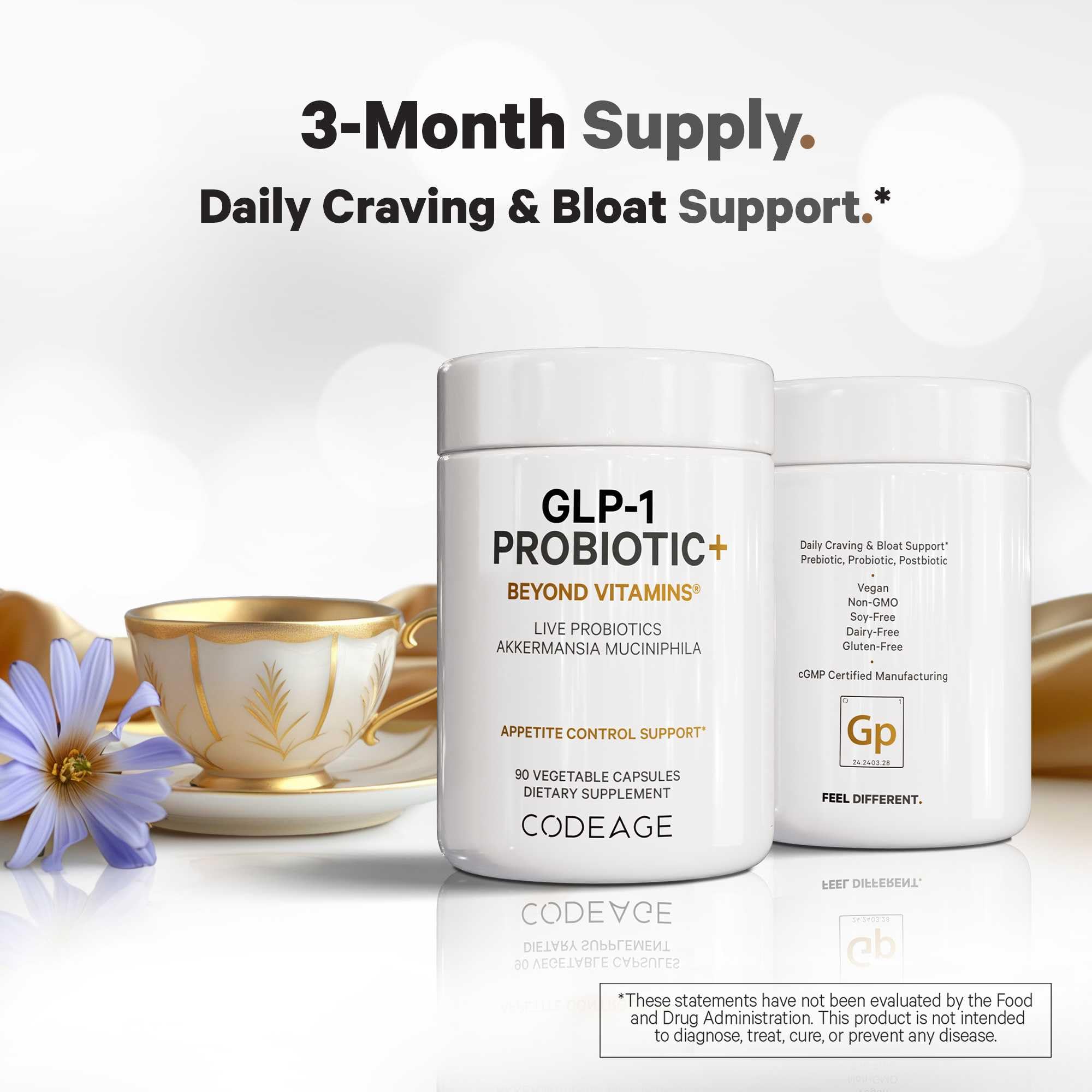 Foto 6 pulgar | Suplemento Codeage Glp-1 Probiotic+ 90 Cápsulas Para 3 Meses - Venta Internacional.