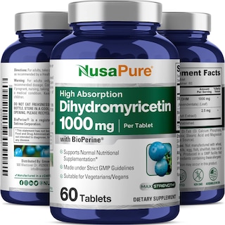 Foto 4 | Suplemento Nusapure De Dihidromiricetina (dhm) De 1,000 Mg, 60 Tabletas - Venta Internacional.