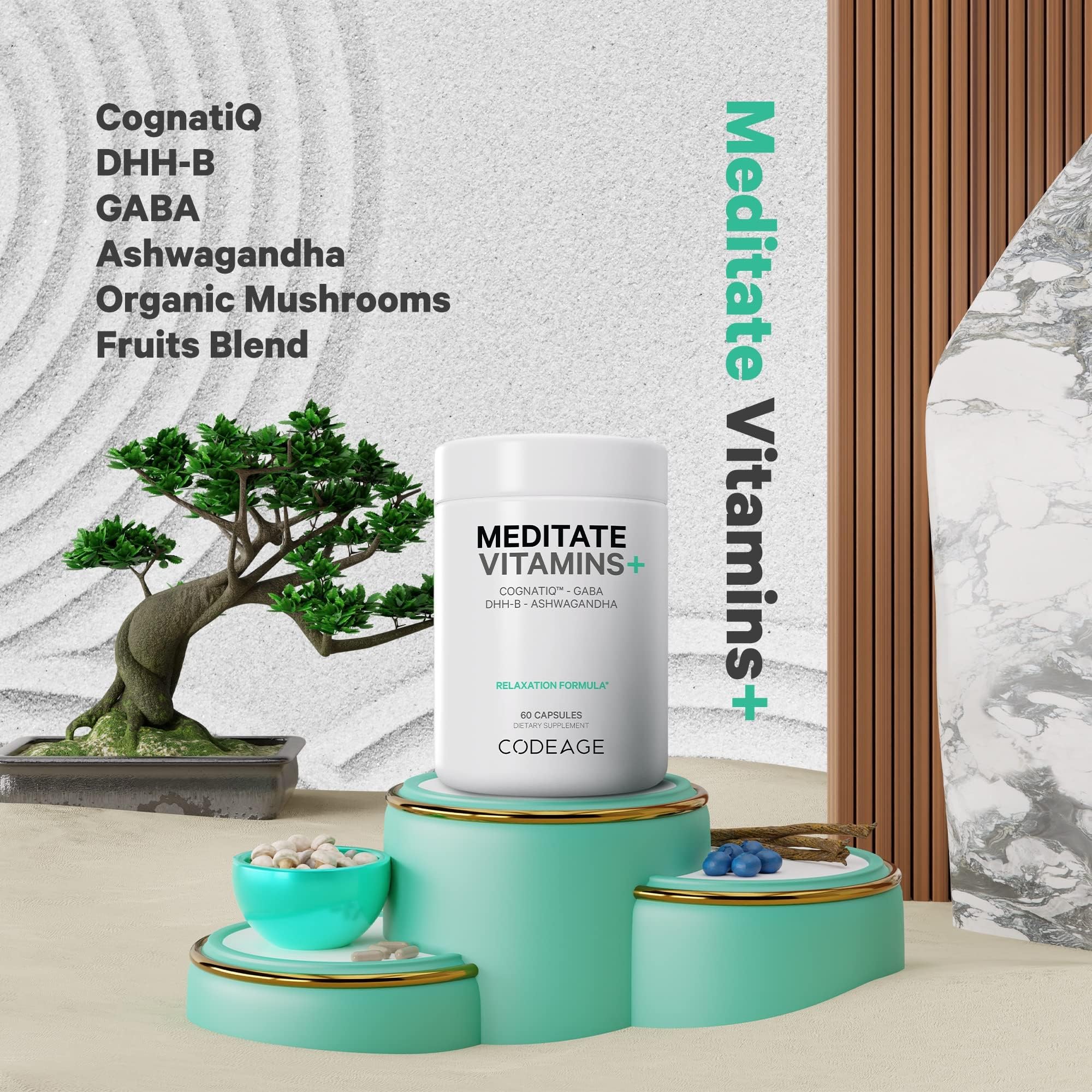 Foto 4 pulgar | Suplemento Codeage Meditate Vitamins+ Cognatiq 60 Cápsulas - Venta Internacional.