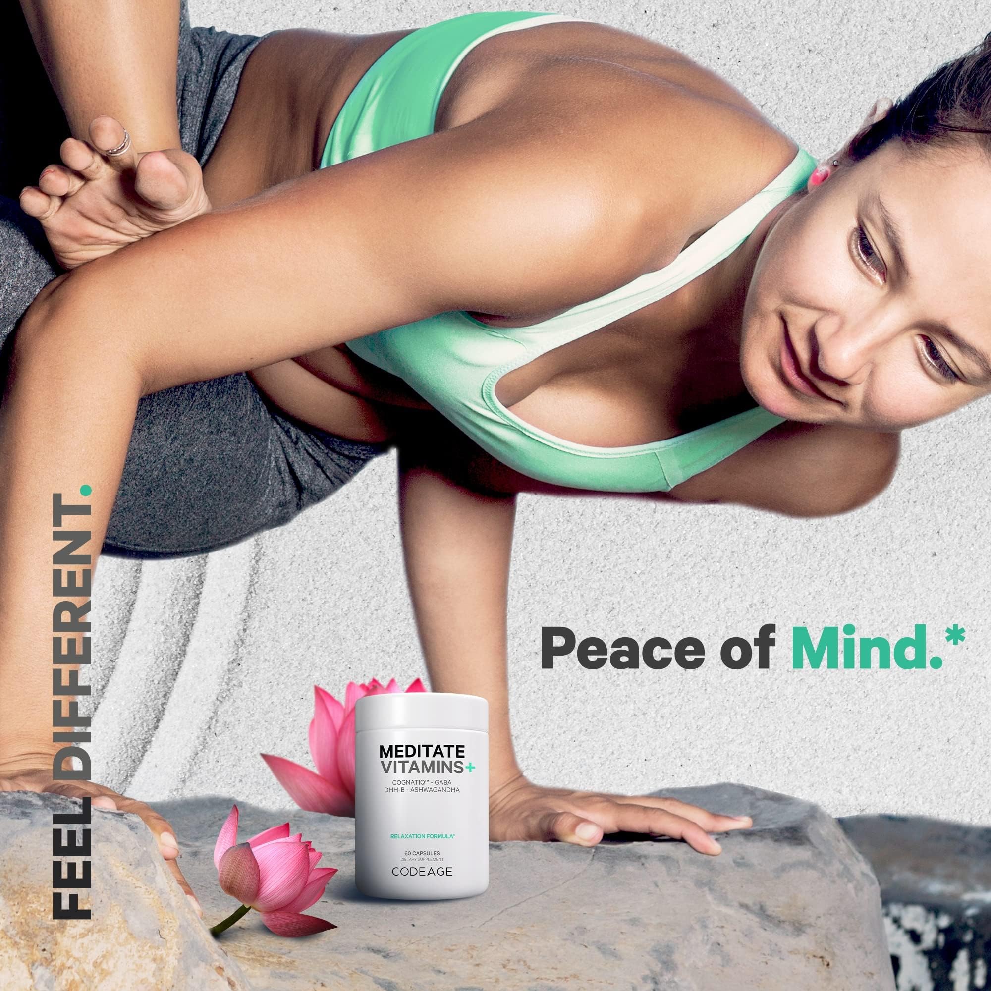Foto 6 | Suplemento Codeage Meditate Vitamins+ Cognatiq 60 Cápsulas - Venta Internacional.