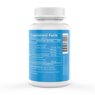 Foto 2 | Suplemento Bodybio Calm Stress Relief 60 Cápsulas - Venta Internacional