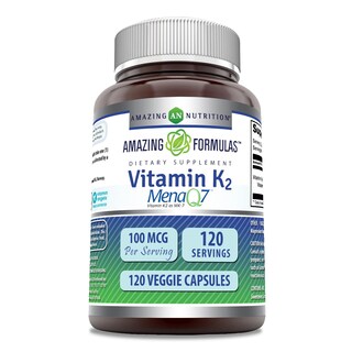 Foto 1 | Suplemento Amazing Nutrition Fórmulas de Vitamina K2 Menaq7 Mk7 100 MCG - Venta Internacional