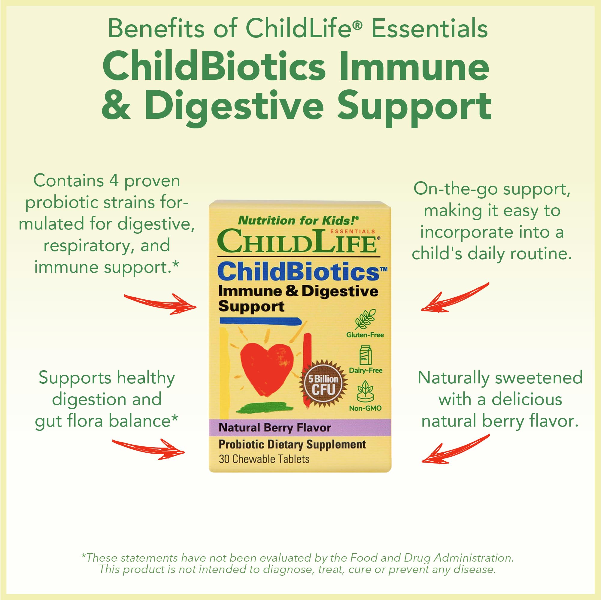 Foto 6 pulgar | Probiótico Childlife Essentials Childbiotics Inmunológicos y Digestivos - Venta Internacional