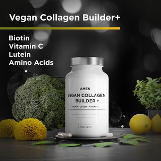 Foto 3 | Suplemento Amen Generador de Colágeno Vegano a Base de Plantas 30 Cápsulas - Venta Internacional
