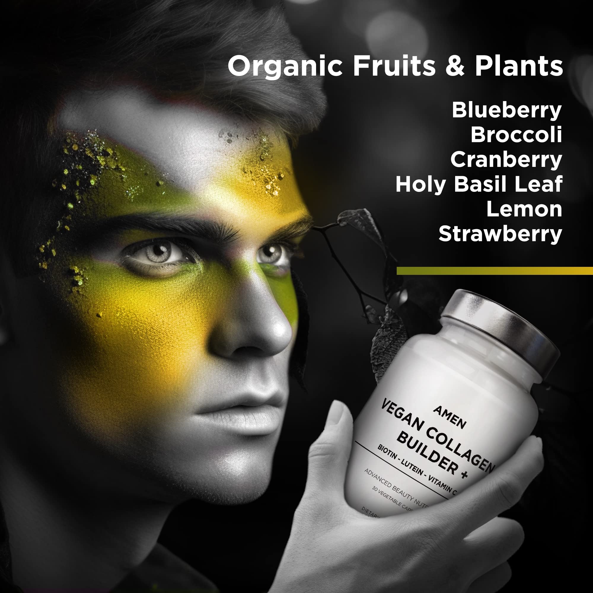 Foto 4 | Suplemento Amen Generador de Colágeno Vegano a Base de Plantas 30 Cápsulas - Venta Internacional