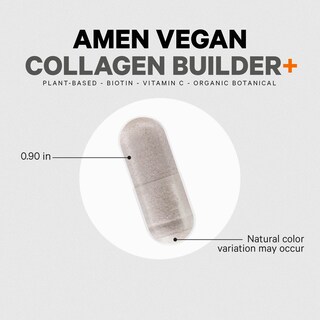 Foto 6 | Suplemento Amen Generador de Colágeno Vegano a Base de Plantas 30 Cápsulas - Venta Internacional